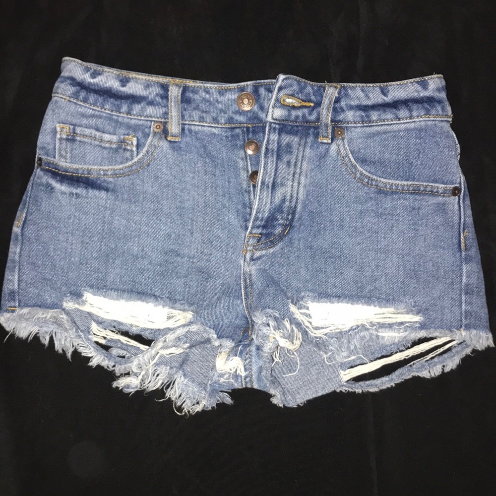 Brandy Melville distressed denim shorts